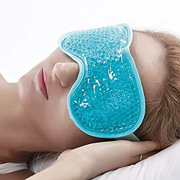 Spot Pvc Gel Ice Mask Summer Lunch Break Sleep Goggles Cold And Hot Compress Eye Mask Ice Pack Light Green