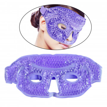 Ice Face / Eye Mask for Woman Man Gel Beads Ice Mask Get Rid of Eyes Spa Wrap Puffiness Cold Face Eye Mask Reusable Gel Mask